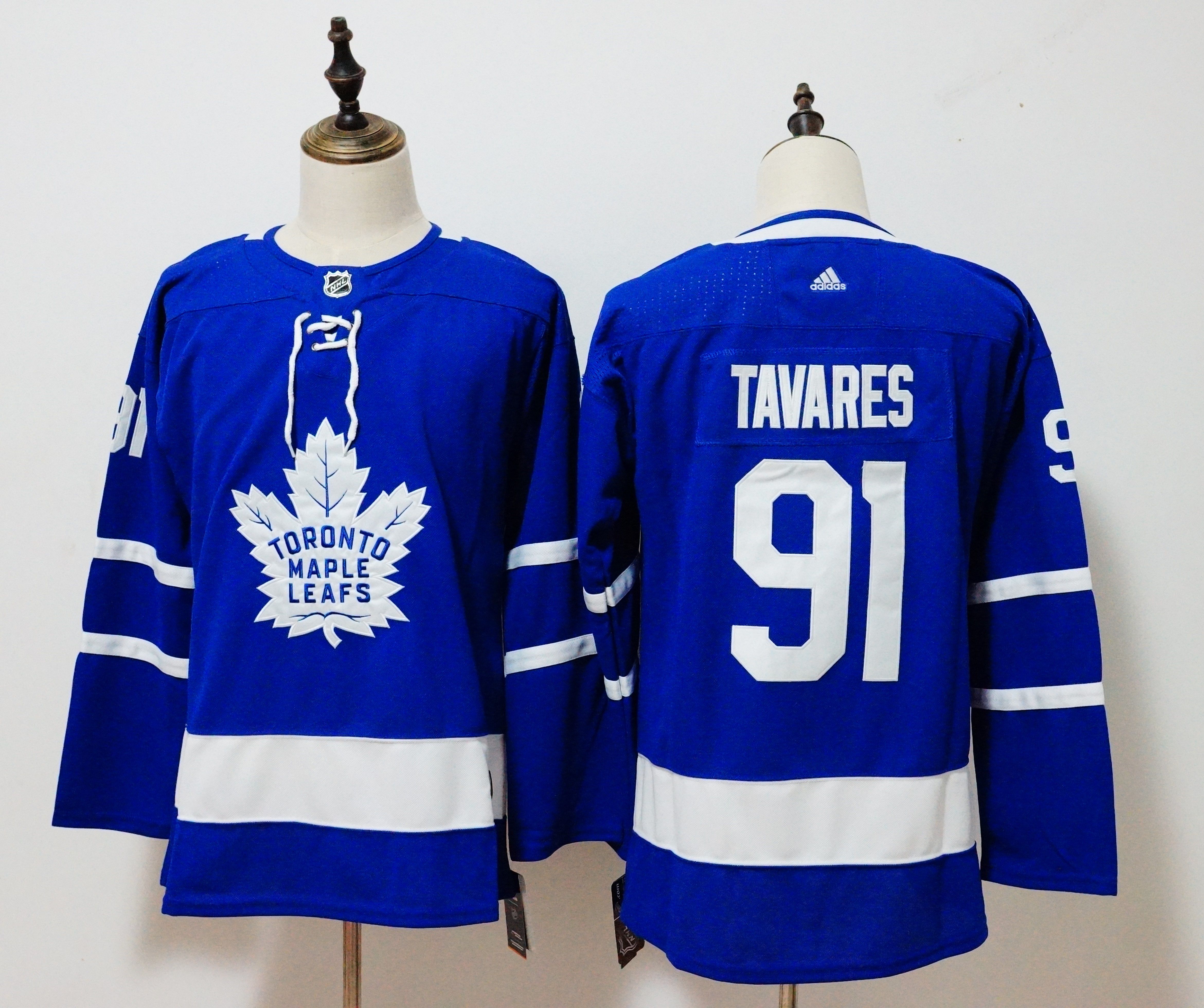 Women Toronto Maple Leafs #91 Tavares Blue Hockey Stitched Adidas NHL Jerseys